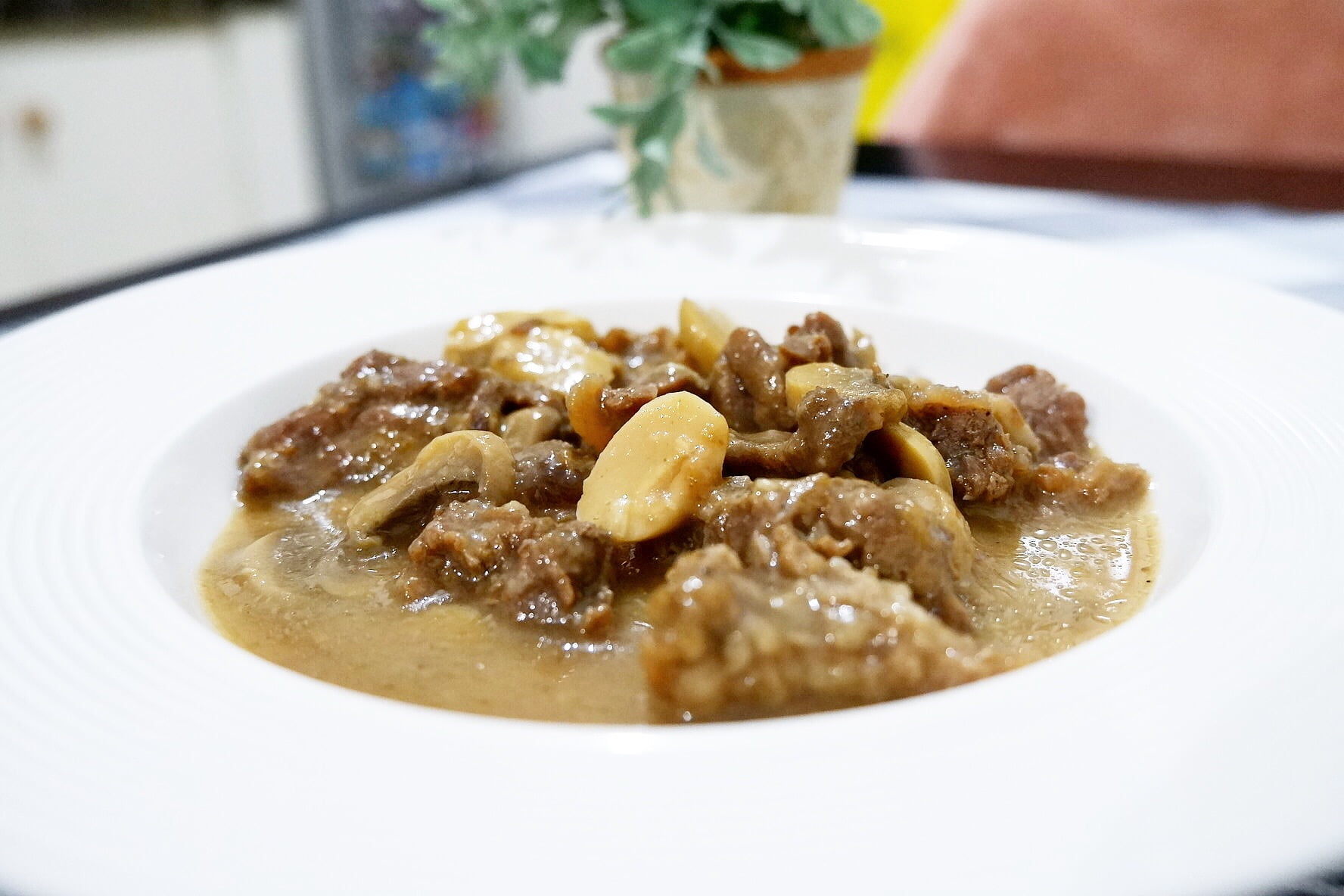 Beef with mushroom