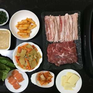 DIY samgyupsal + korean side dish recipes