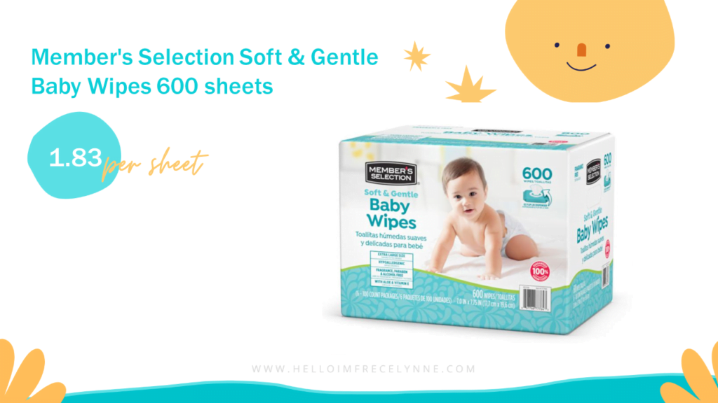 Member's Selection Soft & Gentle Baby Wipes 600 sheets