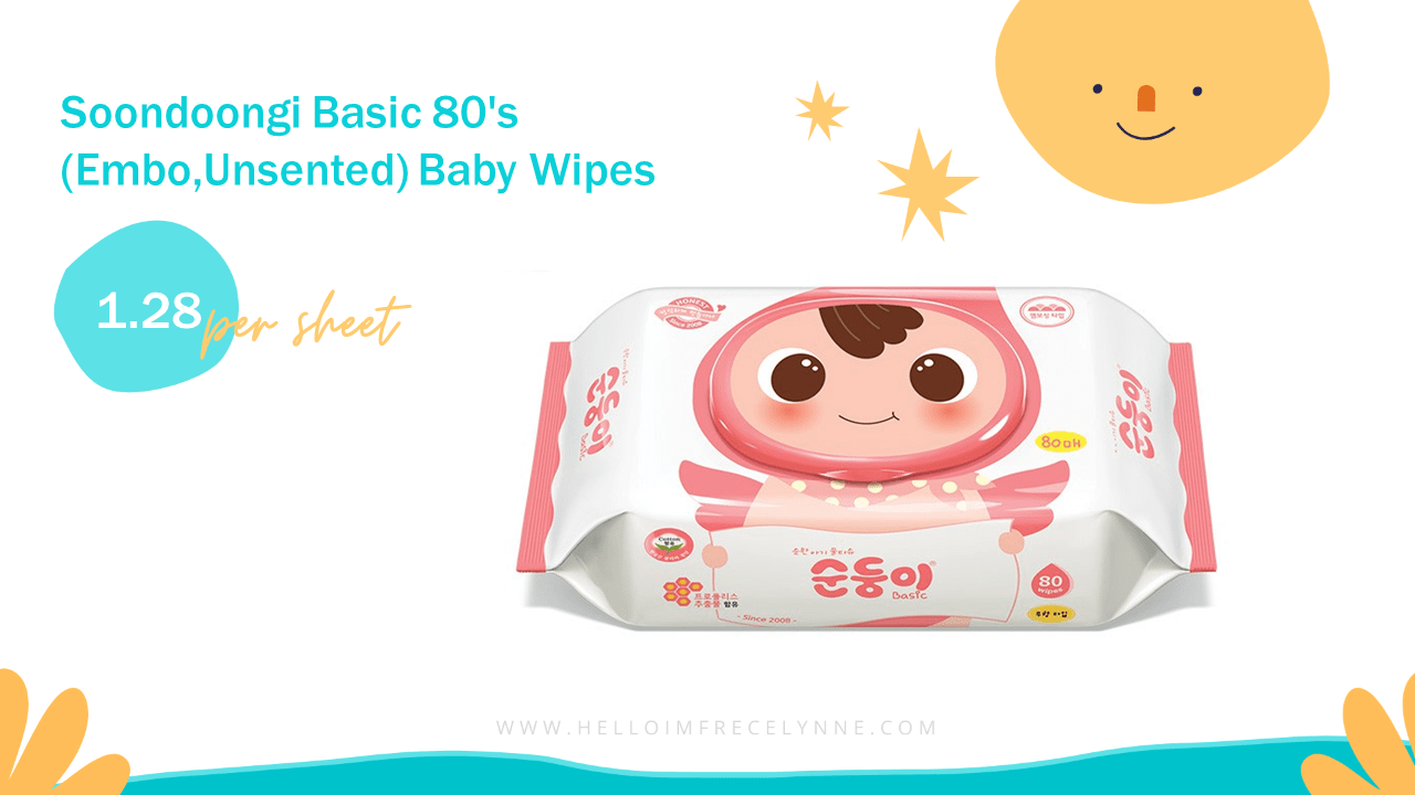 Soondoongi Basic 80's (Embo,Unsented) Baby Wipes