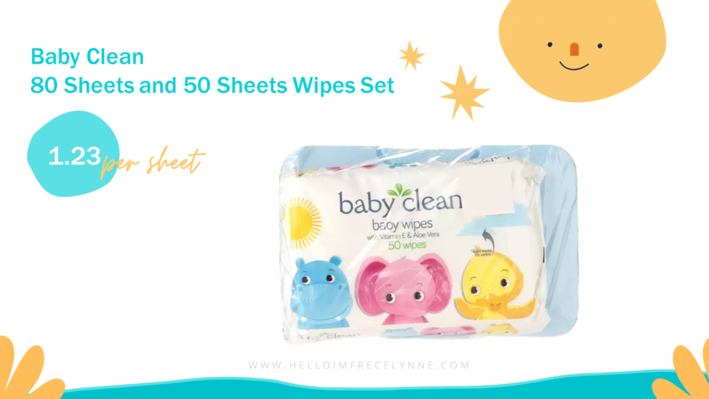 Baby Clean 80 Sheets and 50 Sheets Wipes Set