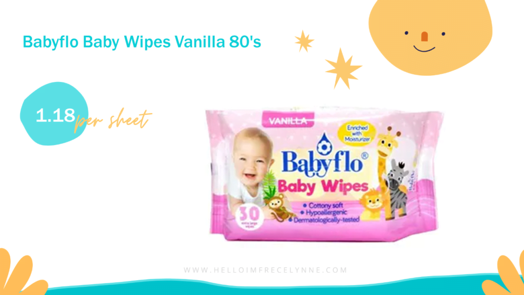 Babyflo Baby Wipes Vanilla 80's