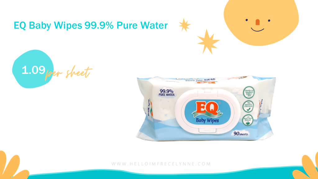 EQ Baby Wipes 99.9% Pure Water