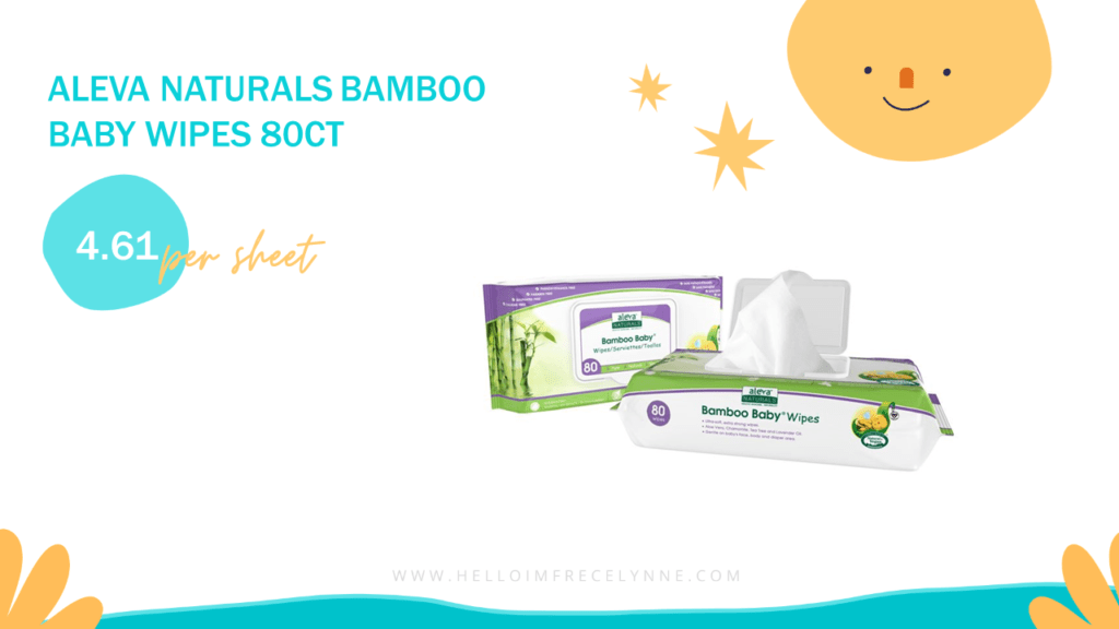 Aleva Naturals Bamboo Baby Wipes 80ct
