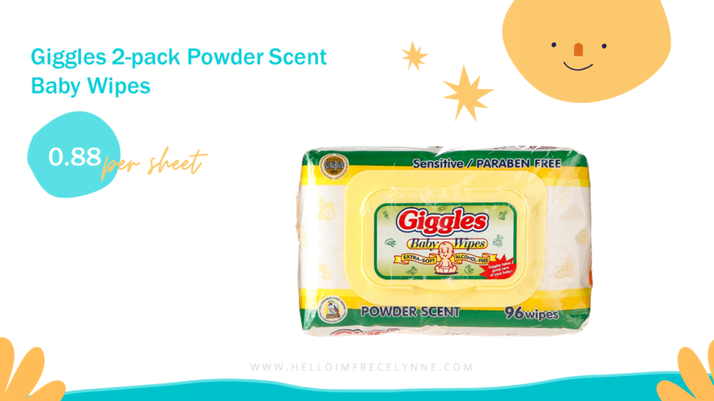 Giggles 2-pack Powder Scent Baby Wipes