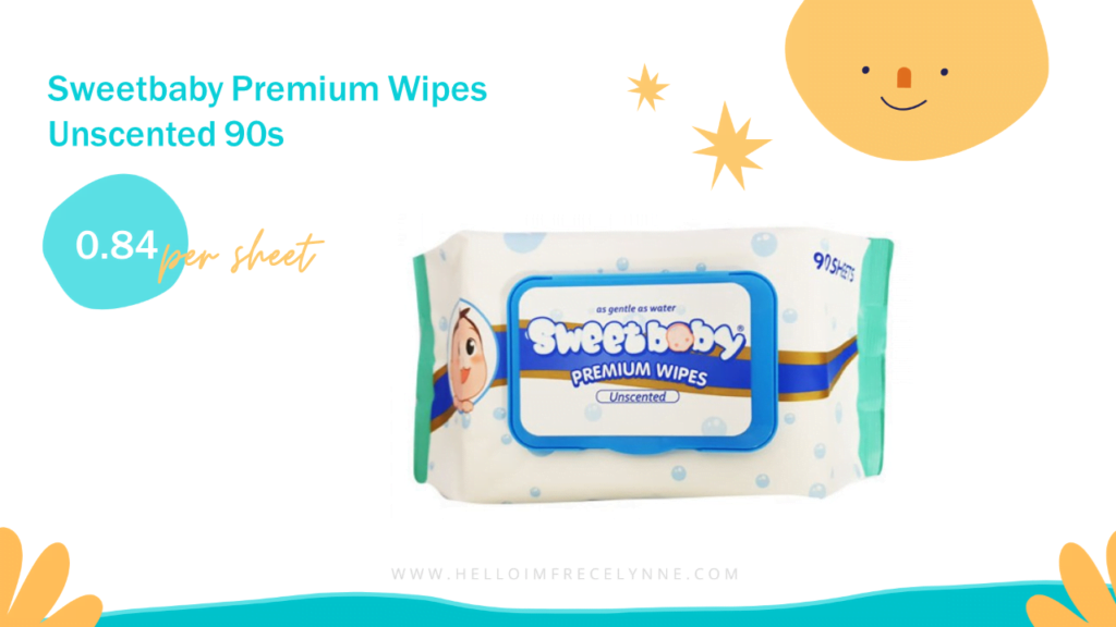 Sweetbaby Premium Wipes Unscented 90s