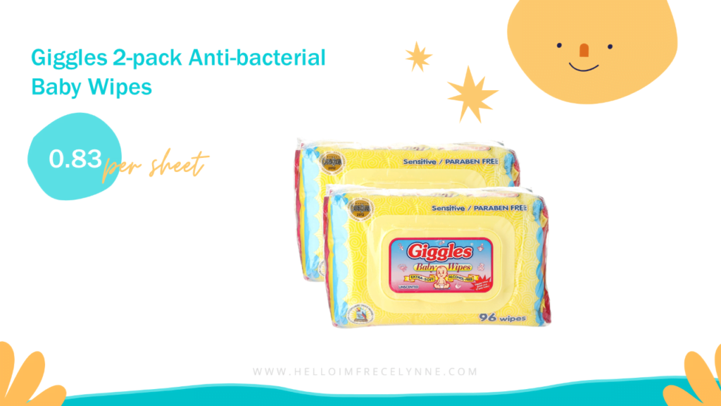 Giggles 2-pack Anti-bacterial Baby Wipes